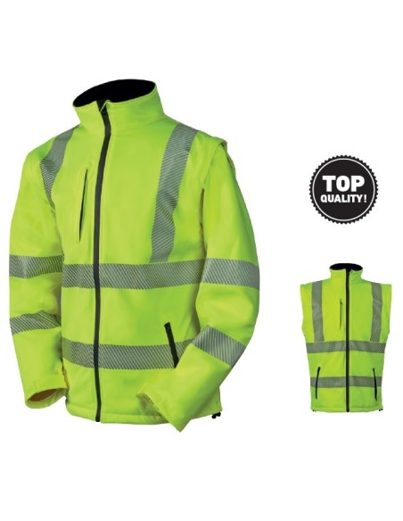 CHAQUETAS SOFTSHELL FLY ALTA VISIBILIDAD TALLA S-2XL